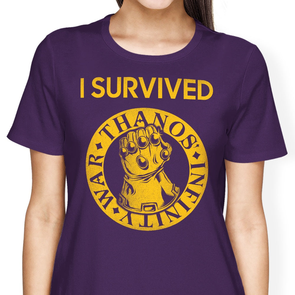 I Survived the Snap Women's Apparel - Adult & Kids T-Shirts, Sweatshirts & Hoodies apparel design preview 2