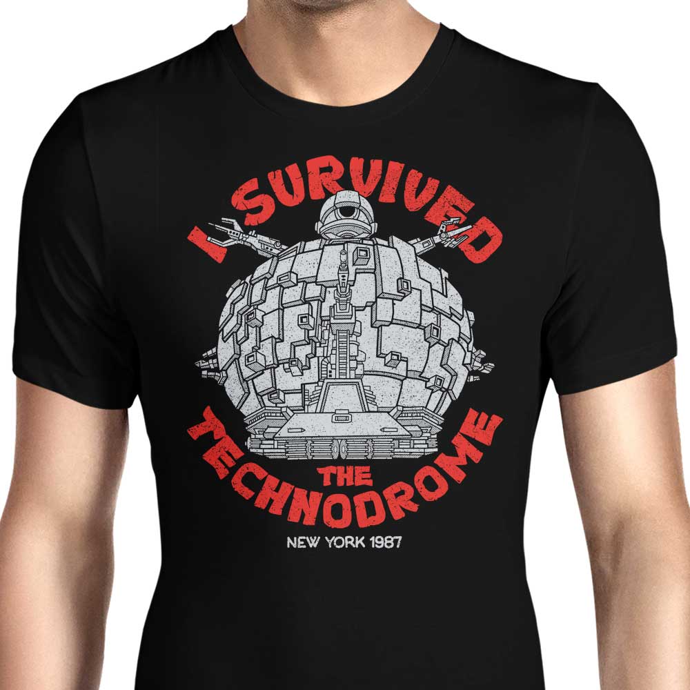 I Survived the Technodrome Men's Apparel - Adult & Kids T-Shirts, Sweatshirts & Hoodies apparel design preview 1