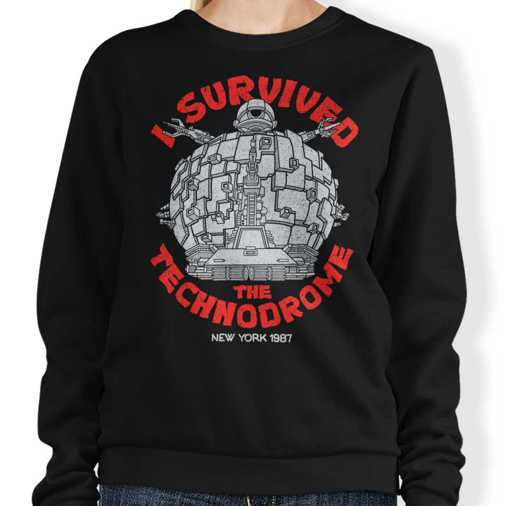 I Survived the Technodrome - Adult & Kids T-Shirts, Sweatshirts & Hoodies apparel design preview 1