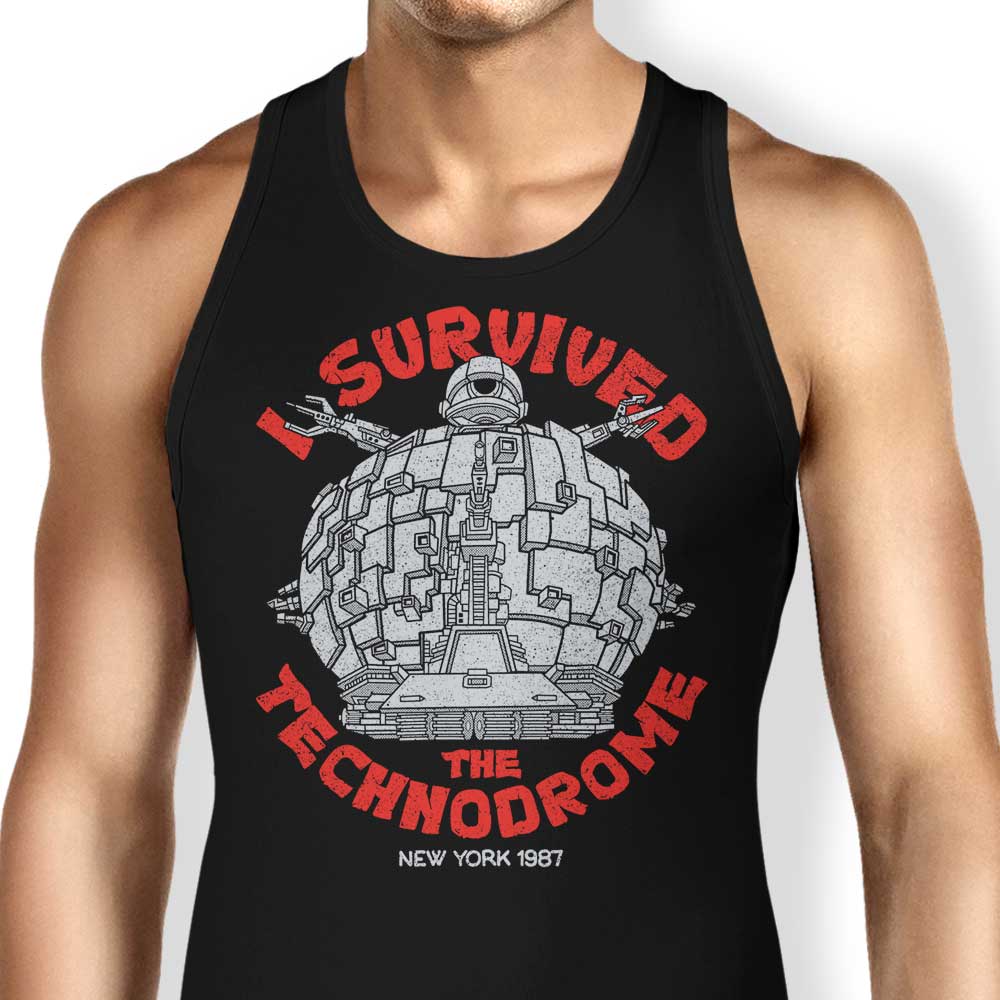 I Survived the Technodrome Tank Top - Adult & Kids T-Shirts, Sweatshirts & Hoodies apparel design preview 1