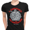 I Survived the Technodrome Women's Apparel - Adult & Kids T-Shirts, Sweatshirts & Hoodies apparel design preview 1