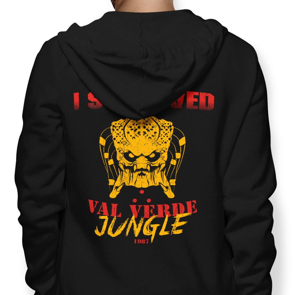 I Survived Val Verde Jungle - Adult & Kids T-Shirts, Sweatshirts & Hoodies apparel design preview 1