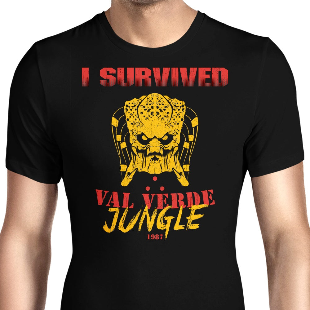 I Survived Val Verde Jungle Men's Apparel - Adult & Kids T-Shirts, Sweatshirts & Hoodies apparel design preview 1