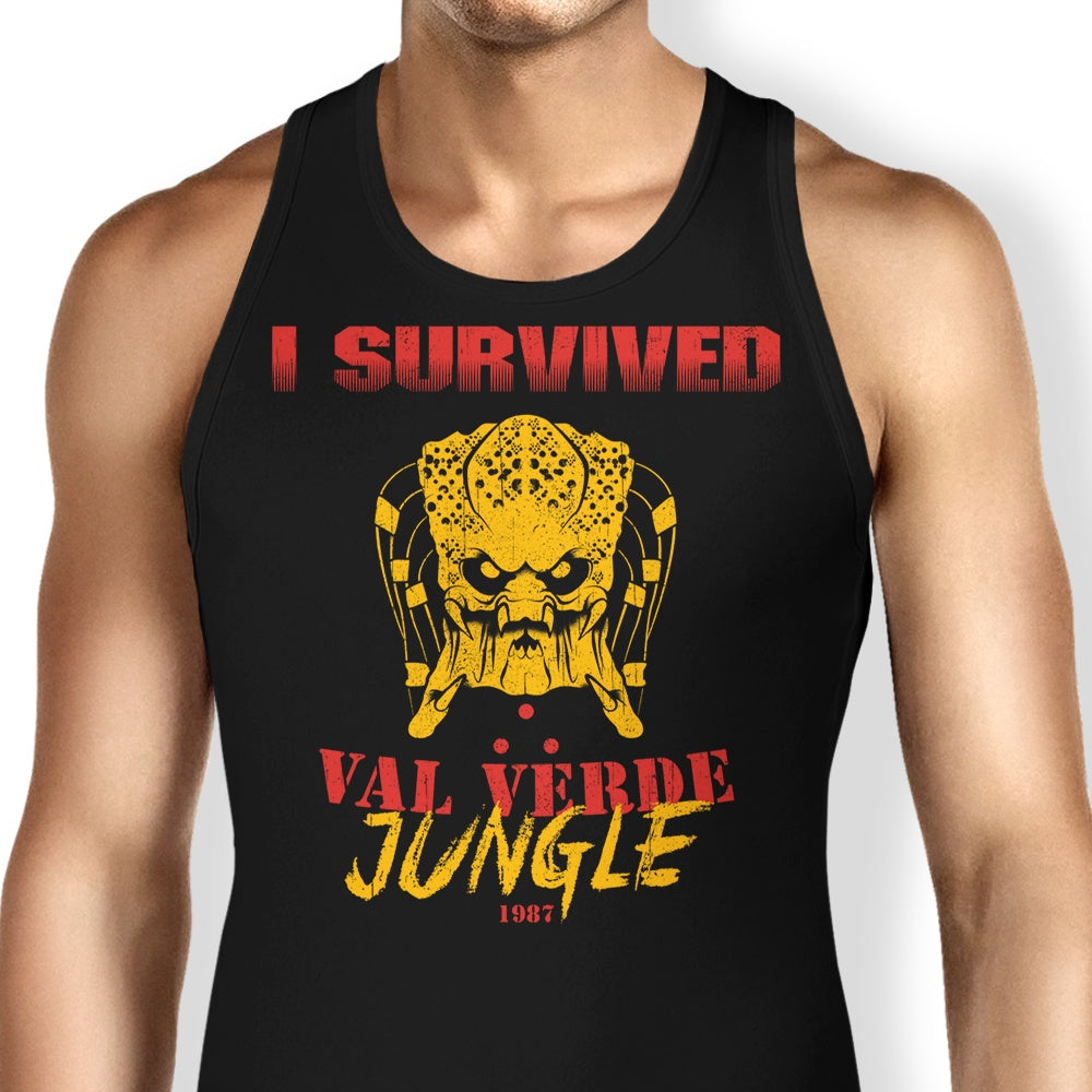 I Survived Val Verde Jungle Tank Top - Adult & Kids T-Shirts, Sweatshirts & Hoodies apparel design preview 1