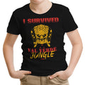 I Survived Val Verde Jungle Youth Apparel - Adult & Kids T-Shirts, Sweatshirts & Hoodies apparel design preview 1