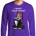 I Want Your Voice - Adult & Kids T-Shirts, Sweatshirts & Hoodies apparel design preview 1
