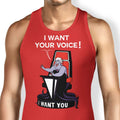 I Want Your Voice Tank Top - Adult & Kids T-Shirts, Sweatshirts & Hoodies apparel design preview 1
