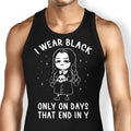 I Wear Black Tank Top - Adult & Kids T-Shirts, Sweatshirts & Hoodies apparel design preview 1