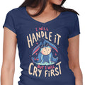 I Will Handle It Women's V-Neck - Adult & Kids T-Shirts, Sweatshirts & Hoodies apparel design preview 1
