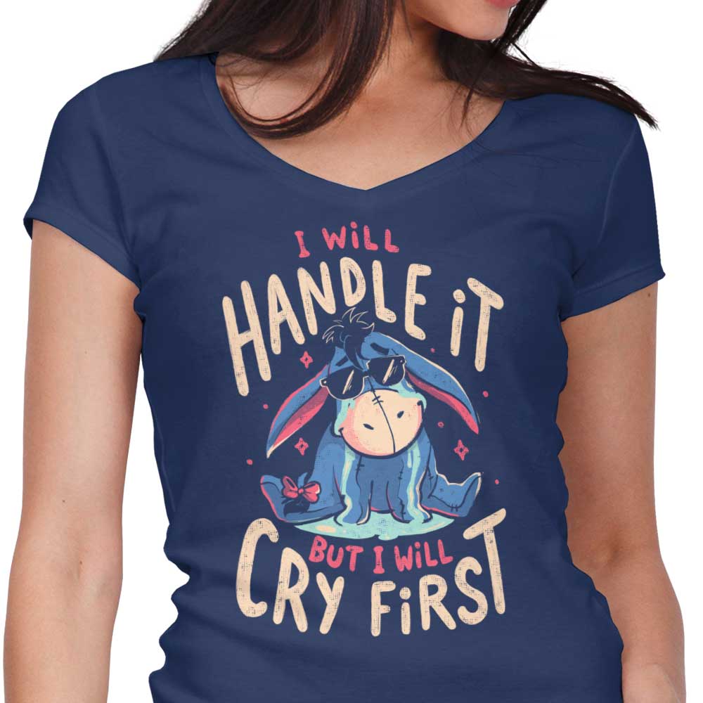 I Will Handle It Women's V-Neck - Adult & Kids T-Shirts, Sweatshirts & Hoodies apparel design preview 1