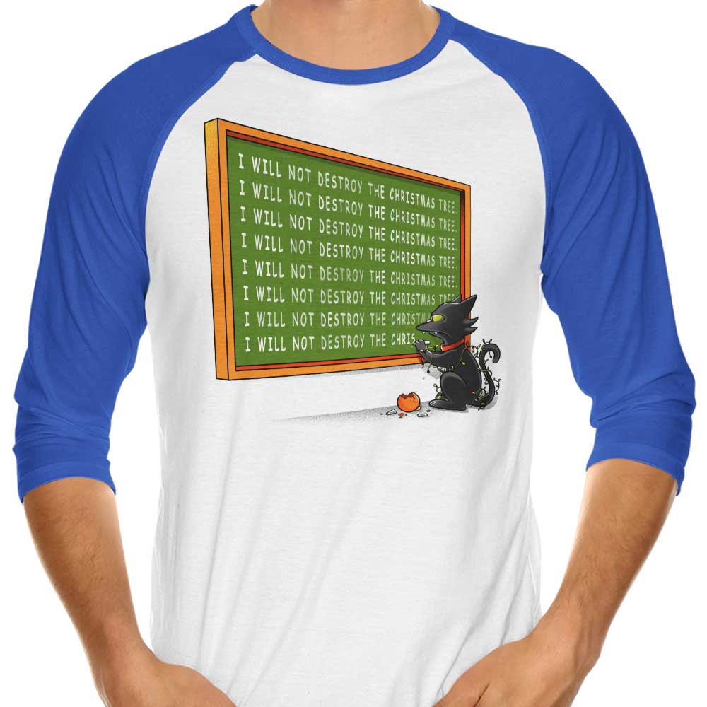 I Will Not Destroy 3/4 Sleeve Raglan - Adult & Kids T-Shirts, Sweatshirts & Hoodies apparel design preview 1