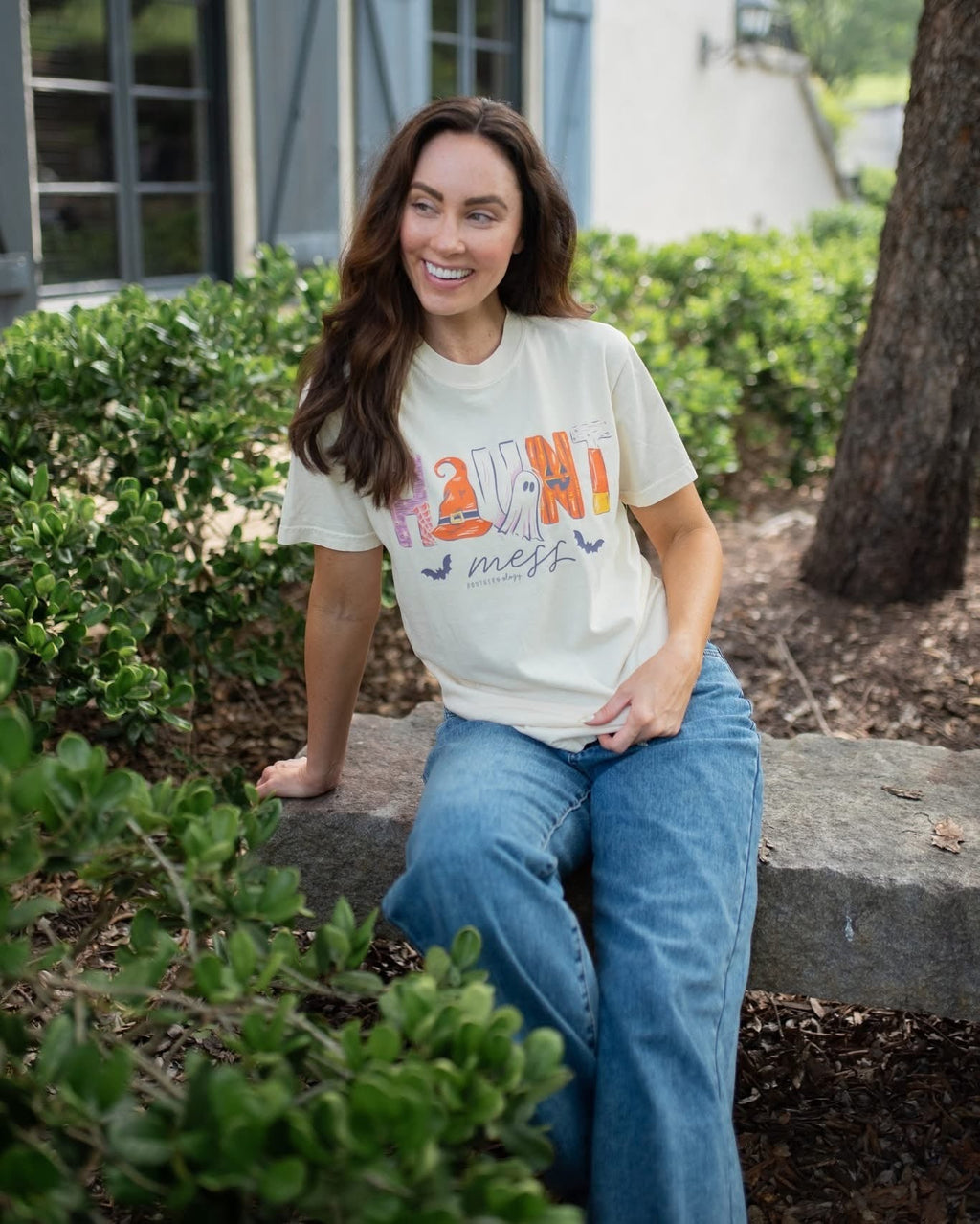 Southernology Haunt Mess Fall Comfort Colors - Adult & Kids T-Shirts, Sweatshirts & Hoodies apparel design preview 1