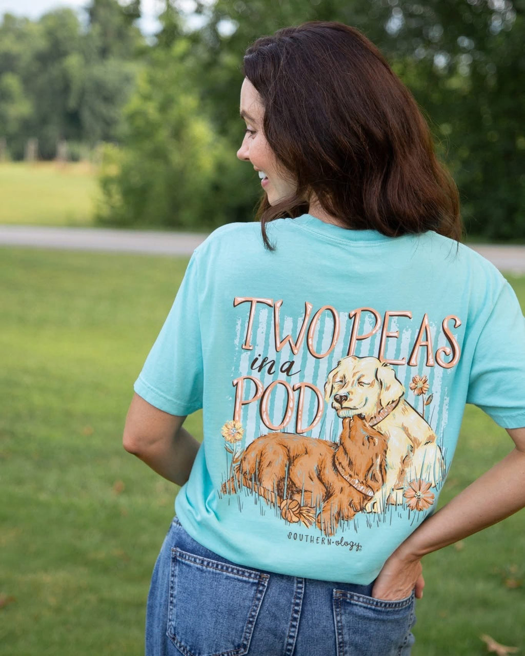 Southernology Two Peas in a Pod Comfort Colors - Adult & Kids T-Shirts, Sweatshirts & Hoodies apparel design preview 1