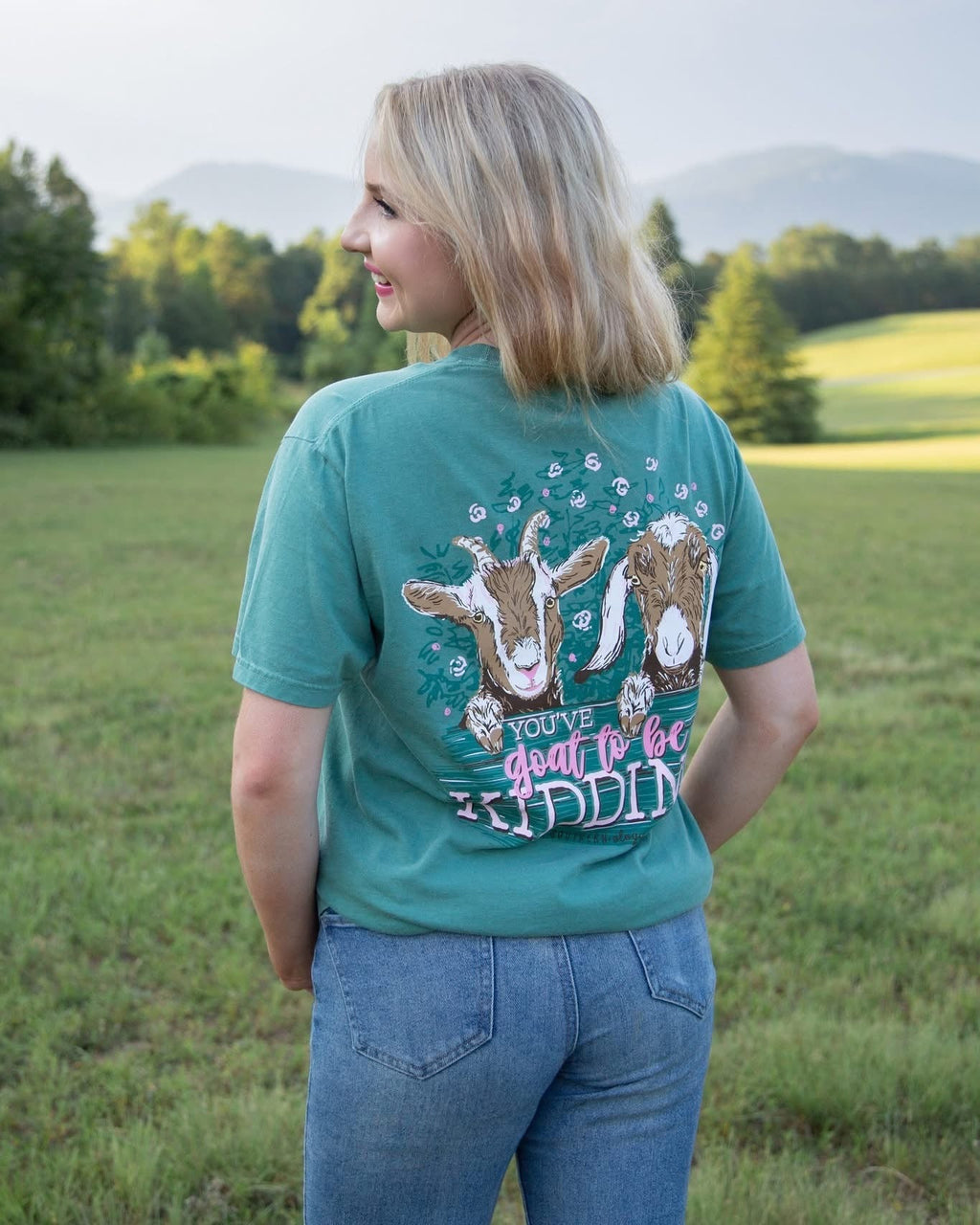 Southernology Goat to Be Kidding Comfort Colors - Adult & Kids T-Shirts, Sweatshirts & Hoodies apparel design preview 1