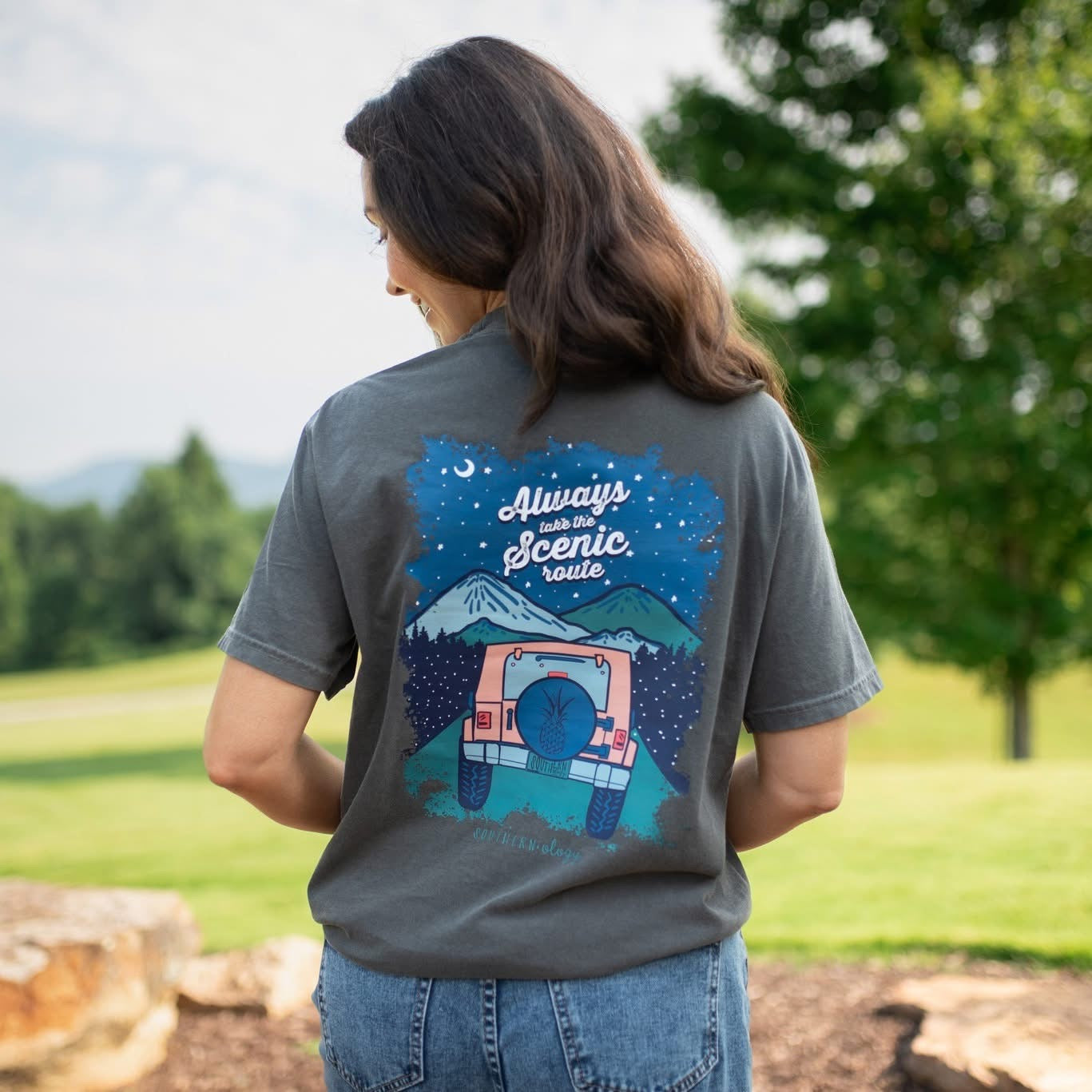 Southernology Always Take the Scenic Route Comfort - Adult & Kids T-Shirts, Sweatshirts & Hoodies apparel design preview 1