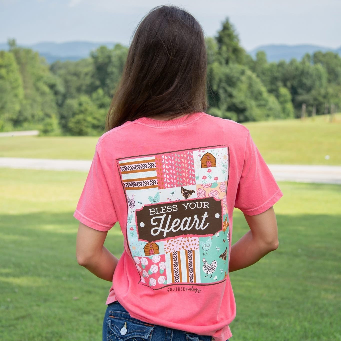 Southernology Patchwork Bless Your Heart Comfort - Adult & Kids T-Shirts, Sweatshirts & Hoodies apparel design preview 1