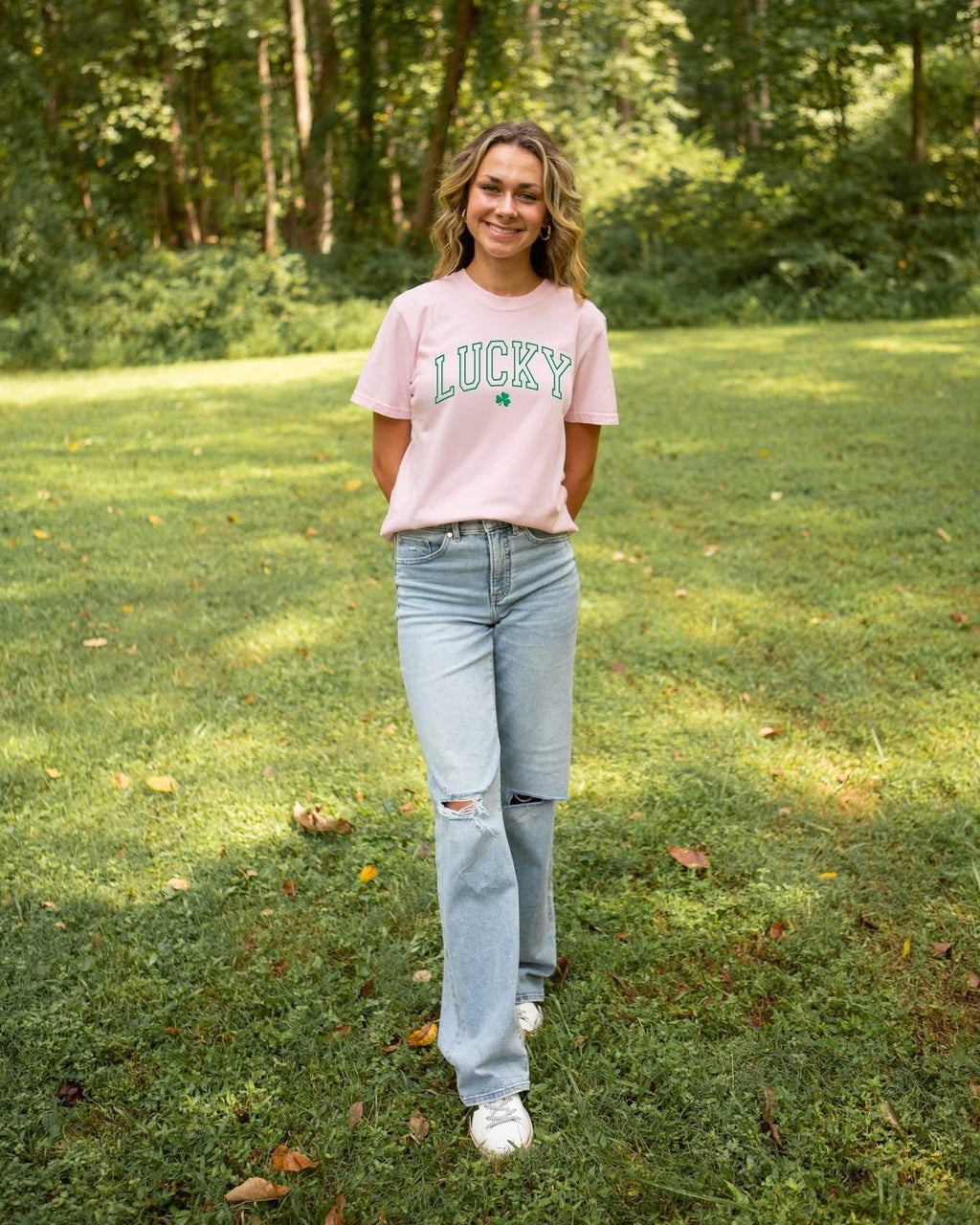 Southernology Lucky Irish Varsity Puff Comfort Colors - Adult & Kids T-Shirts, Sweatshirts & Hoodies apparel design preview 1