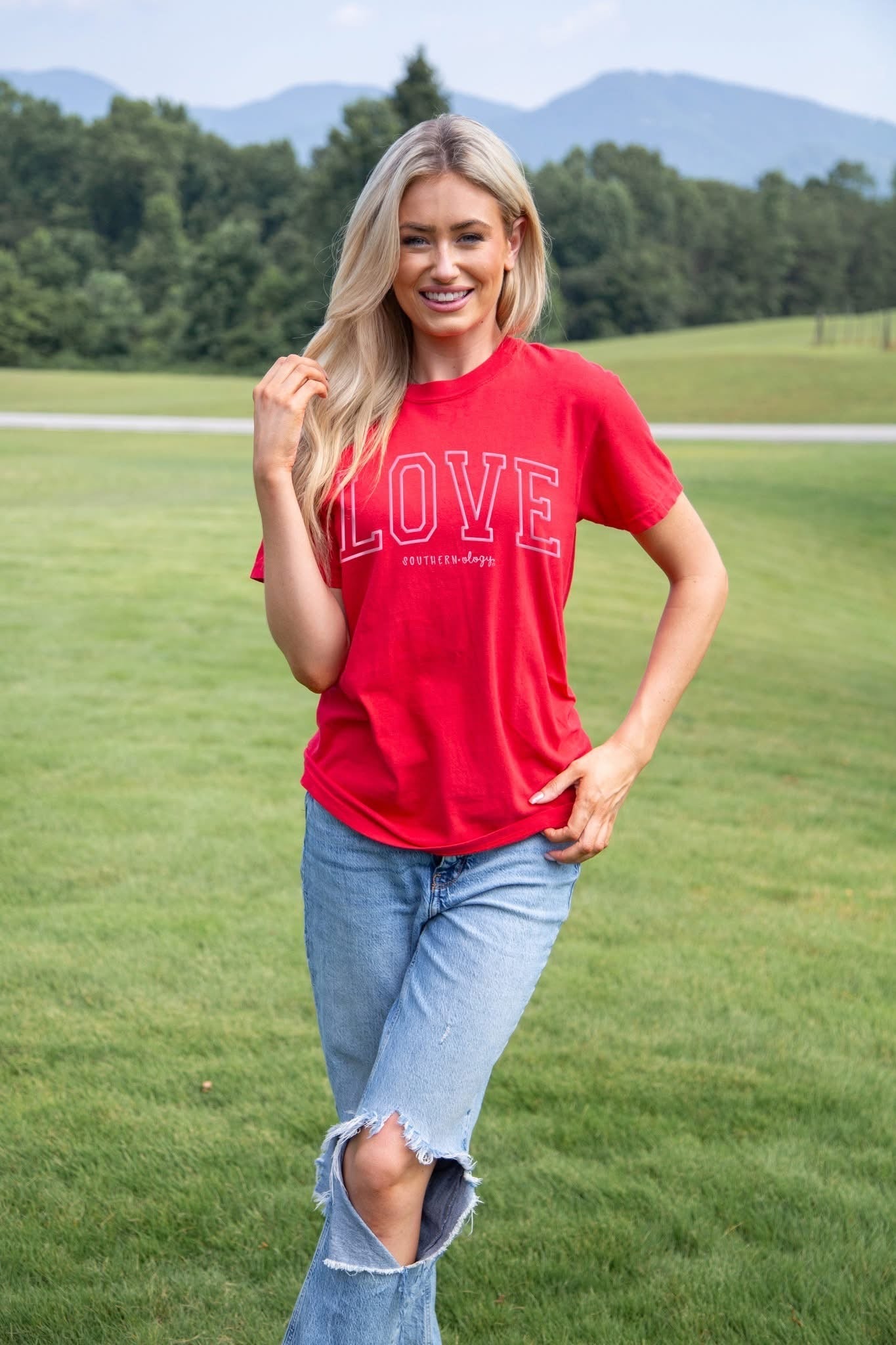 Southernology Love Varsity Block Comfort Colors - Adult & Kids T-Shirts, Sweatshirts & Hoodies apparel design preview 1