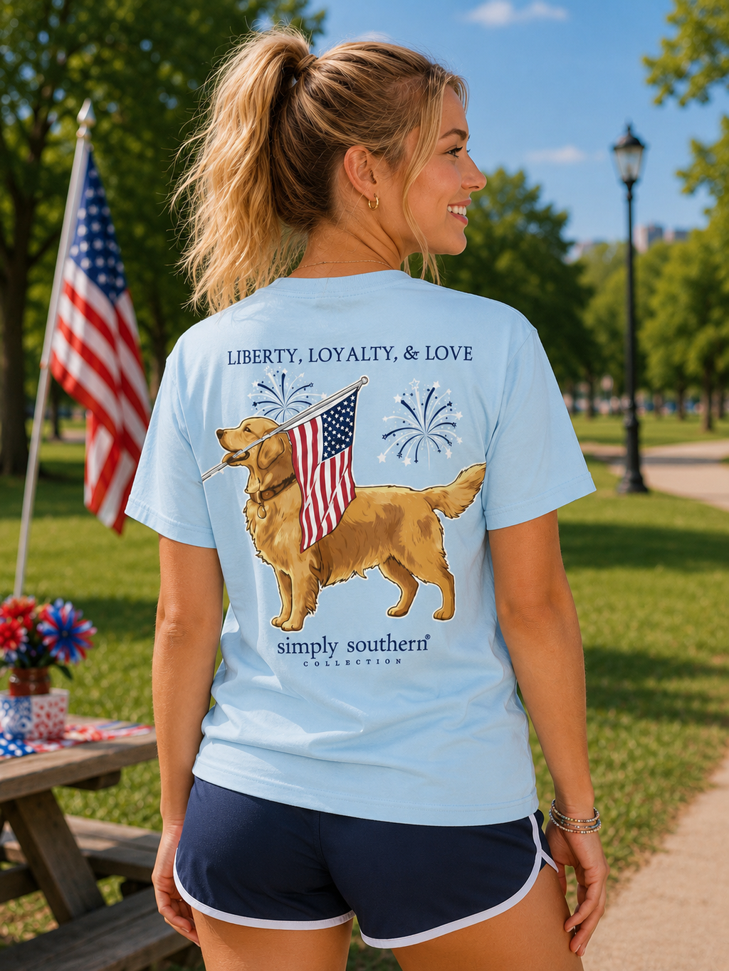 Simply Southern USA Loyalty Dog Ice - Adult & Kids T-Shirts, Sweatshirts & Hoodies apparel design preview 1