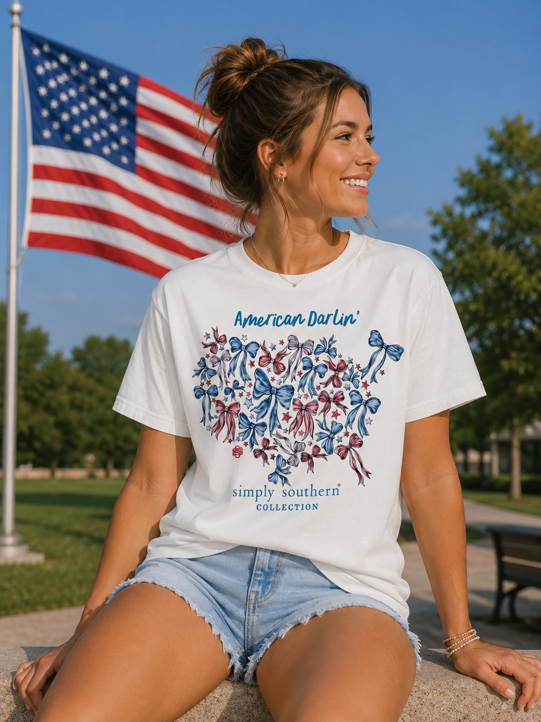 Simply Southern USA Darlin Oyster - Adult & Kids T-Shirts, Sweatshirts & Hoodies apparel design preview 1