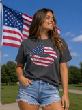 Girlie Girl Originals USA American Lips - Adult & Kids T-Shirts, Sweatshirts & Hoodies apparel design preview 1