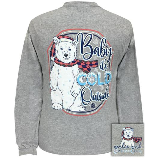 Girlie Girl Originals Preppy Baby Its Cold Outside - Adult & Kids T-Shirts, Sweatshirts & Hoodies apparel design preview 1