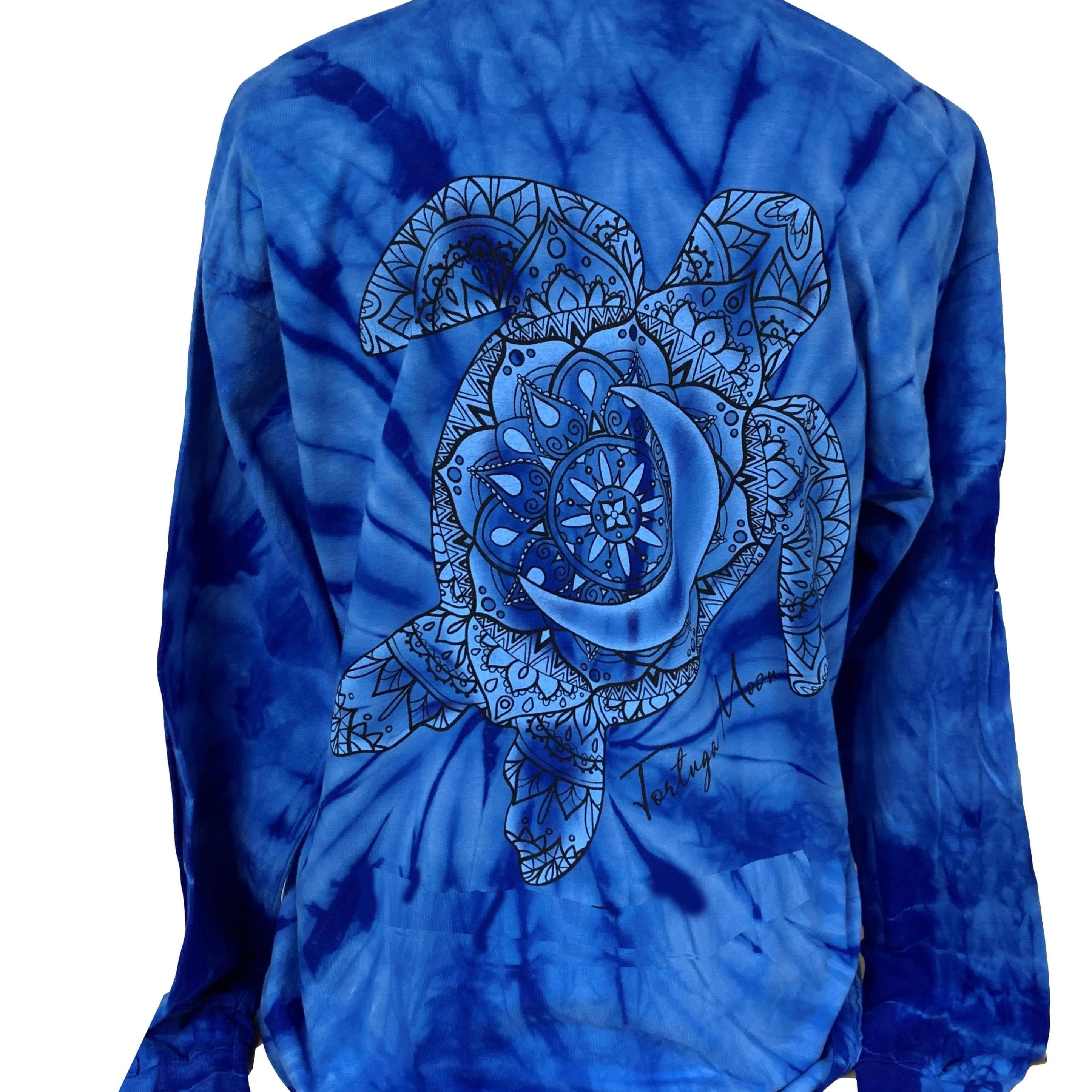 Southern Attitude Tortuga Moon Turtle Mandala - Adult & Kids T-Shirts, Sweatshirts & Hoodies apparel design preview 2
