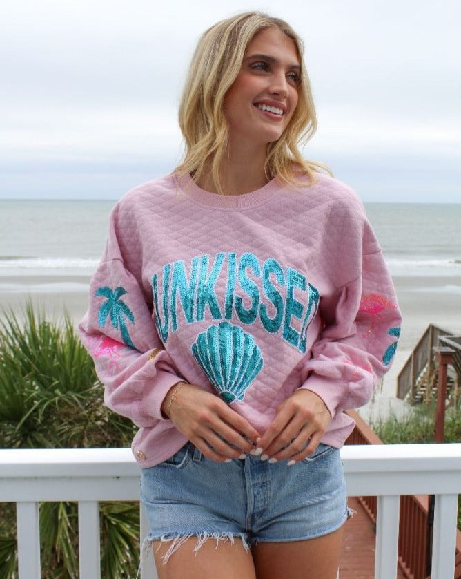 Simply Southern Sequins Sunkissed Quilt Sweater - Adult & Kids T-Shirts, Sweatshirts & Hoodies apparel design preview 1