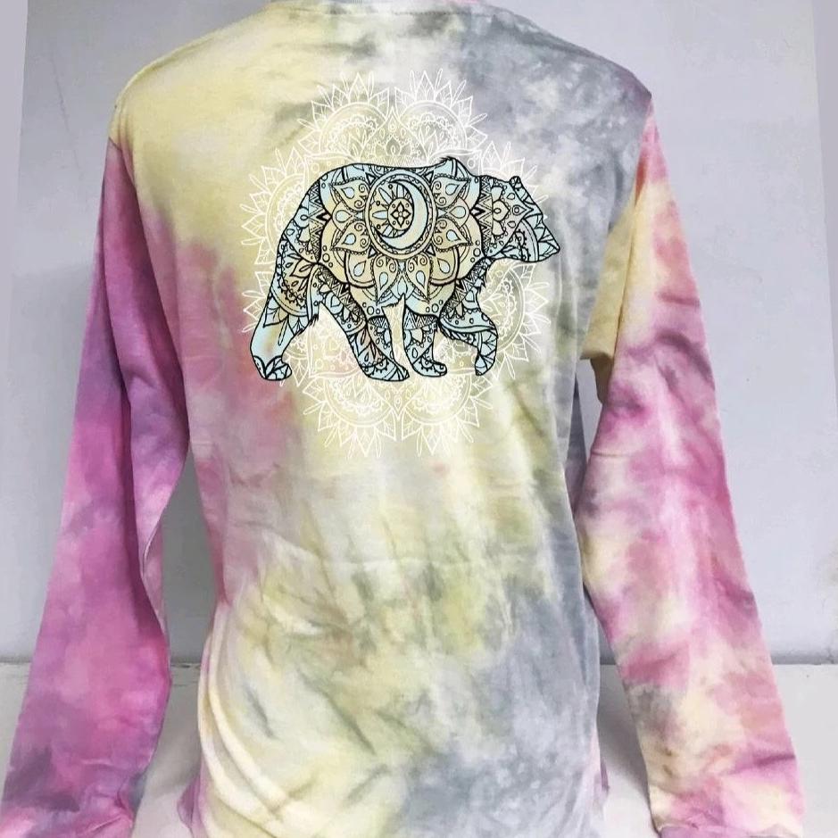 Southern Attitude Tortuga Moon Mandala Mama Bear - Adult & Kids T-Shirts, Sweatshirts & Hoodies apparel design preview 1