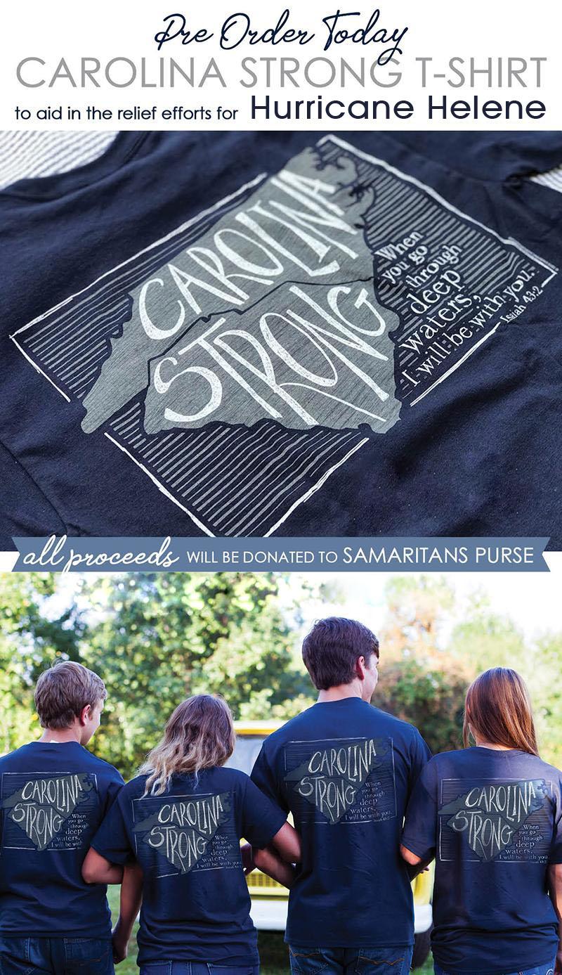 Southernology Carolina Strong Hurricane Relief - Adult & Kids T-Shirts, Sweatshirts & Hoodies apparel design preview 2