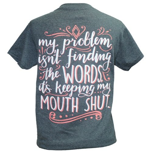 Southern Attitude Preppy Keep My Mouth Shut - Adult & Kids T-Shirts, Sweatshirts & Hoodies apparel design preview 2