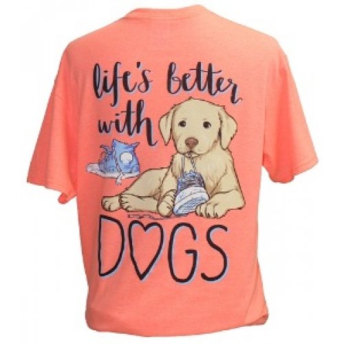 Southern Attitude Preppy Life's Better With Dogs - Adult & Kids T-Shirts, Sweatshirts & Hoodies apparel design preview 2
