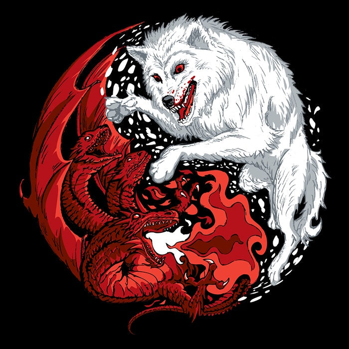 Ice and Fire - Adult & Kids T-Shirts, Sweatshirts & Hoodies apparel design preview 2