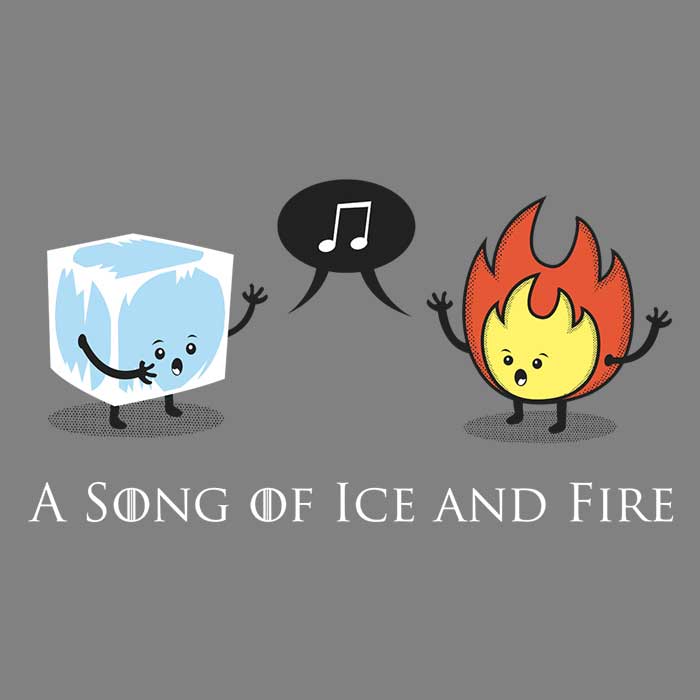 Ice and Fire Duet - Adult & Kids T-Shirts, Sweatshirts & Hoodies apparel design preview 2