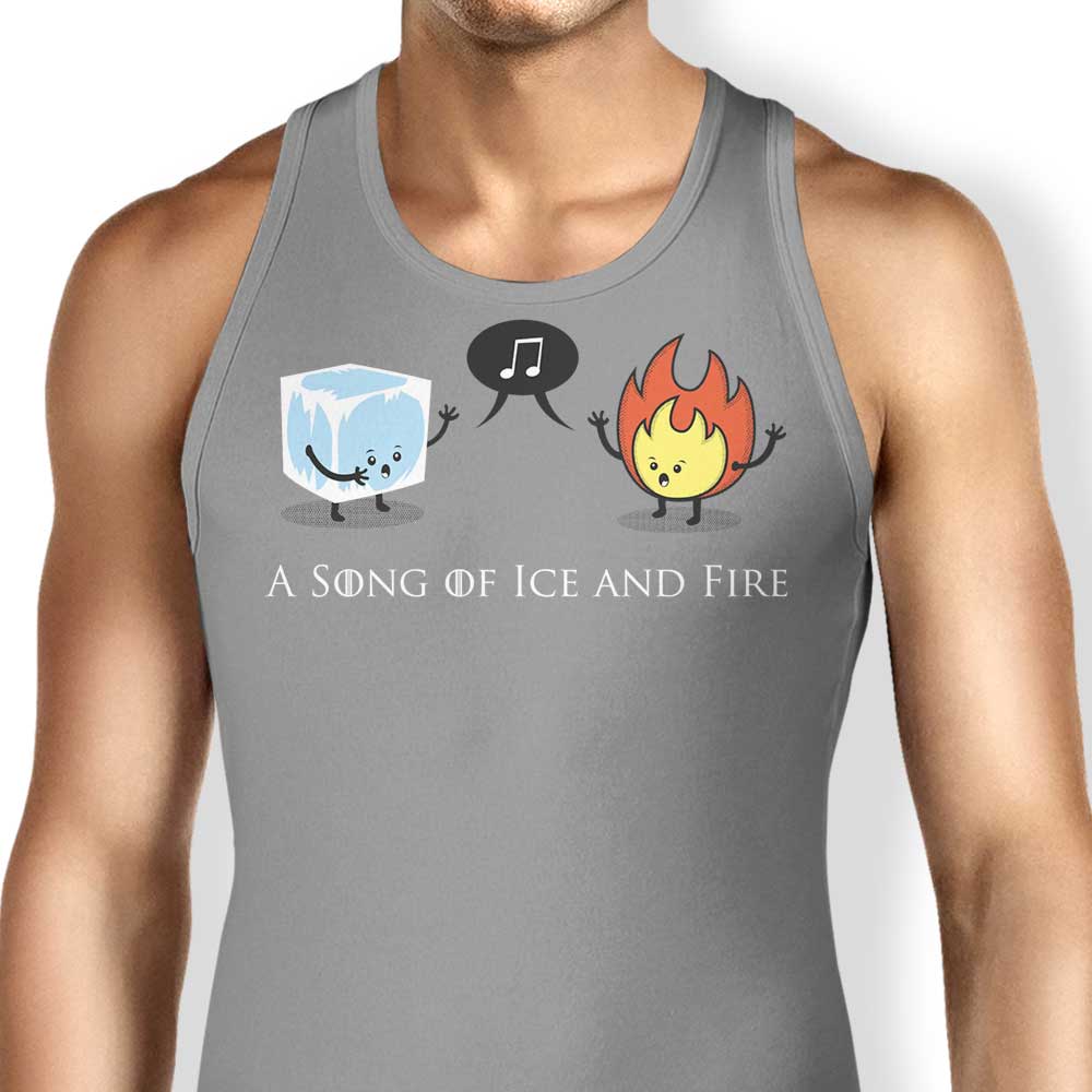 Ice and Fire Duet Tank Top - Adult & Kids T-Shirts, Sweatshirts & Hoodies apparel design preview 1