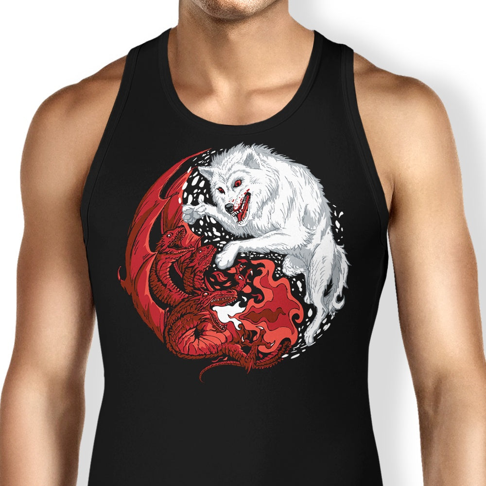 Ice and Fire Tank Top - Adult & Kids T-Shirts, Sweatshirts & Hoodies apparel design preview 1