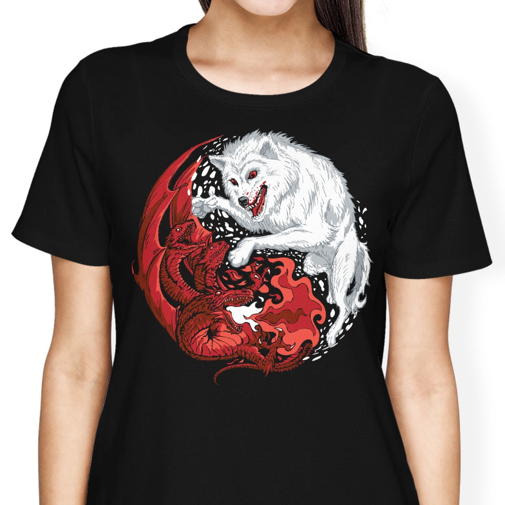 Ice and Fire Women's Apparel - Adult & Kids T-Shirts, Sweatshirts & Hoodies apparel design preview 2