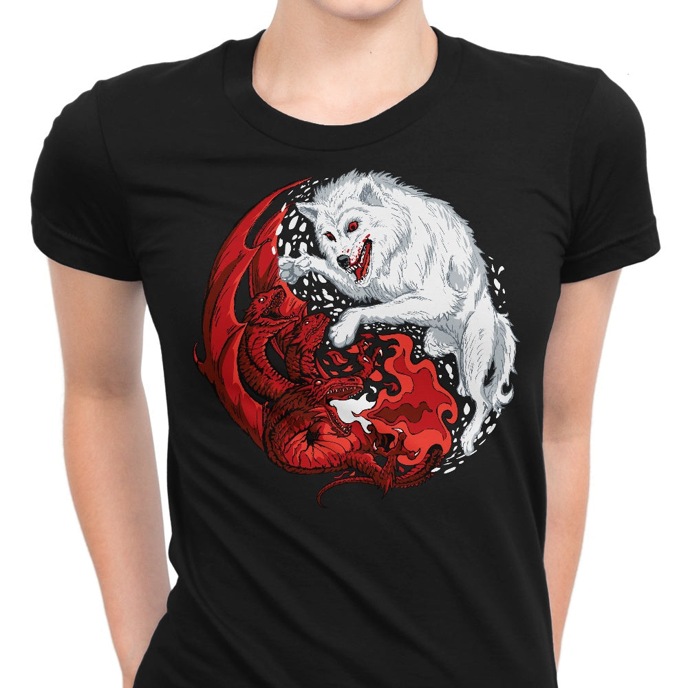 Ice and Fire Women's Apparel - Adult & Kids T-Shirts, Sweatshirts & Hoodies apparel design preview 1