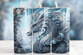 Ice Dragon 20 oz Skinny Tumbler Cup With Straw - Adult & Kids T-Shirts, Sweatshirts & Hoodies apparel design preview 1