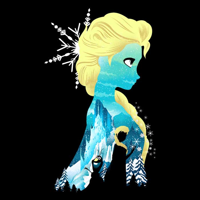 Ice Princess Silhouette Men's Apparel - Adult & Kids T-Shirts, Sweatshirts & Hoodies apparel design preview 2