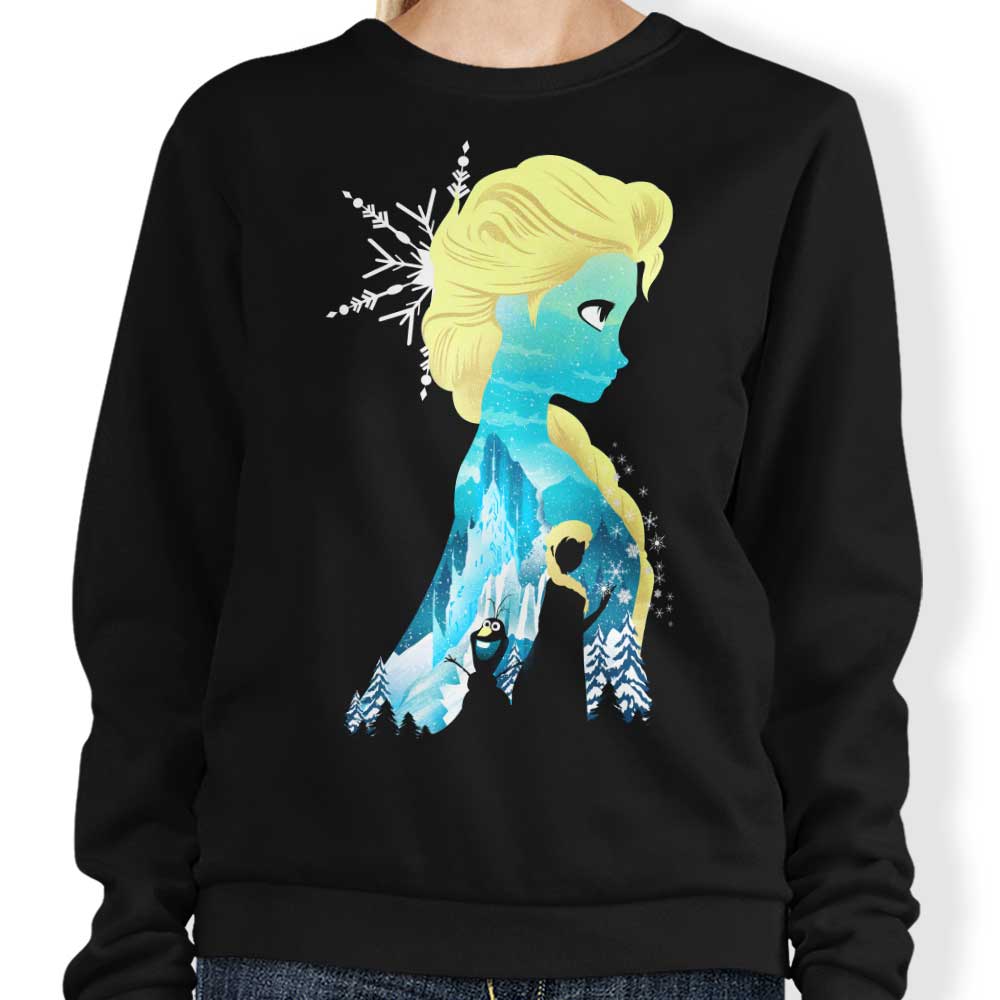 Ice Princess Silhouette - Adult & Kids T-Shirts, Sweatshirts & Hoodies apparel design preview 1