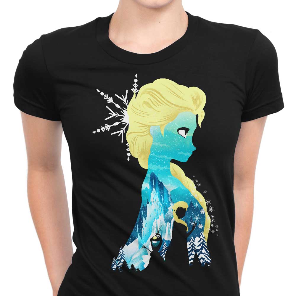 Ice Princess Silhouette Women's Apparel - Adult & Kids T-Shirts, Sweatshirts & Hoodies apparel design preview 1
