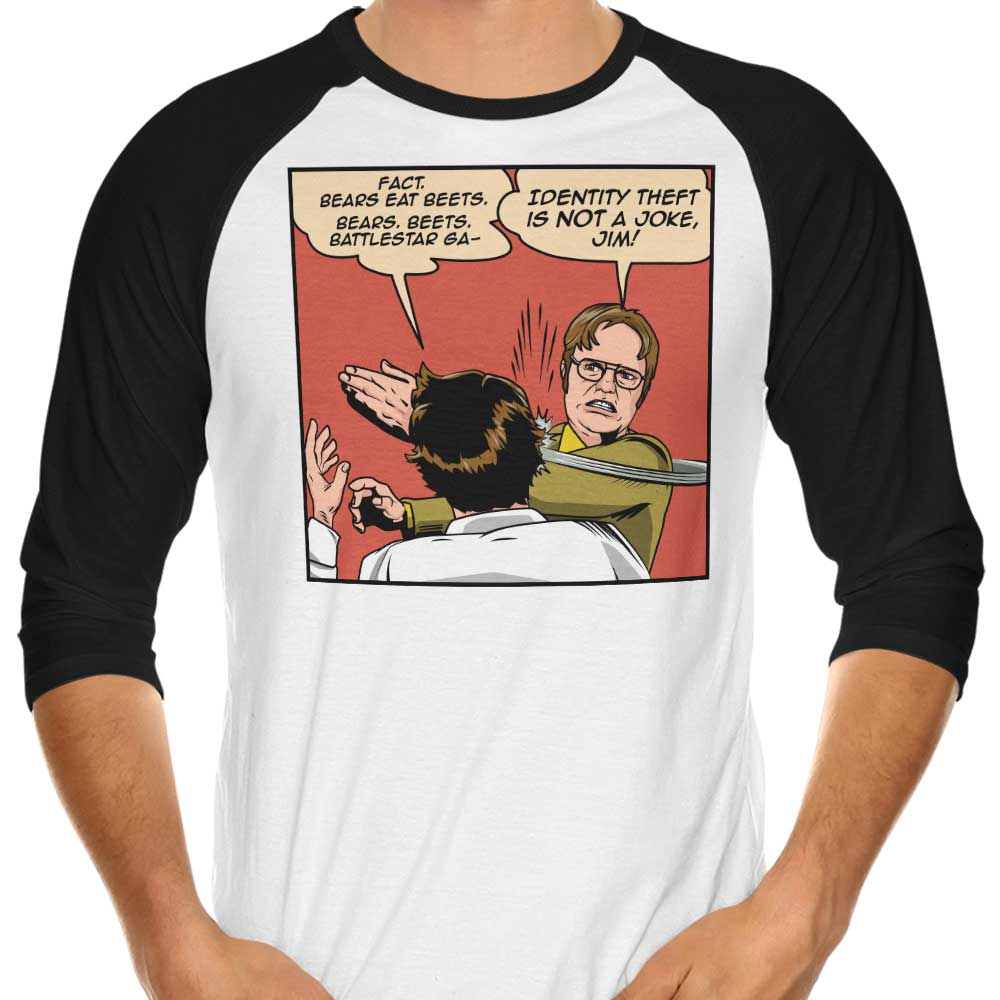 Identity Slap 3/4 Sleeve Raglan - Adult & Kids T-Shirts, Sweatshirts & Hoodies apparel design preview 1