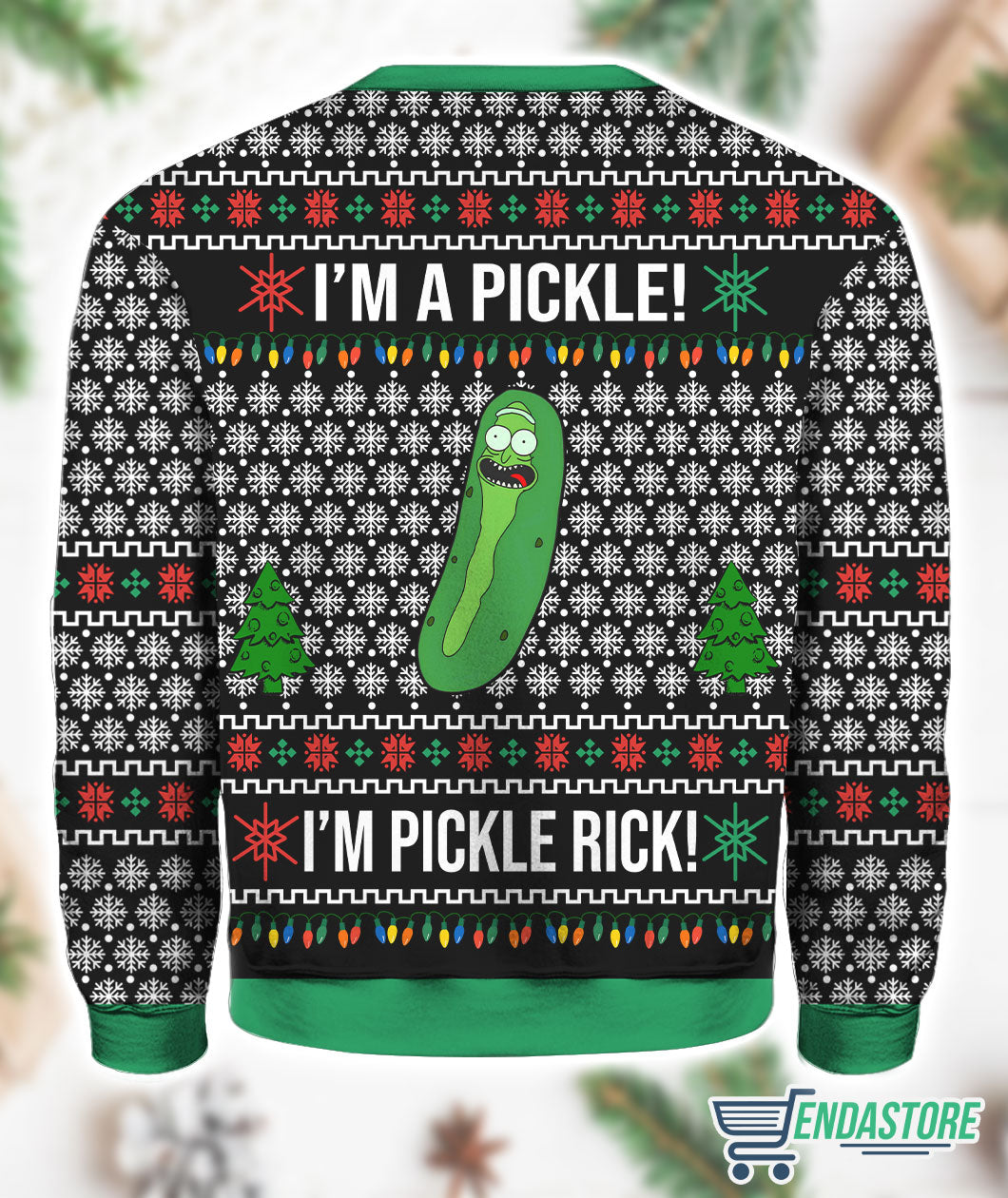I’m A Pickle I’m Pickle Rick Christmas Sweater product image 2