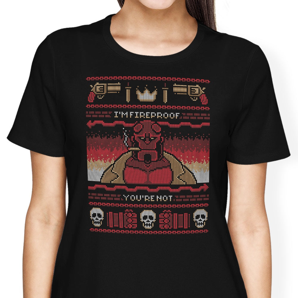 I'm Fireproof Women's Apparel - Adult & Kids T-Shirts, Sweatshirts & Hoodies apparel design preview 2