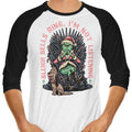 I'm Not Listening 3/4 Sleeve Raglan - Adult & Kids T-Shirts, Sweatshirts & Hoodies apparel design preview 1