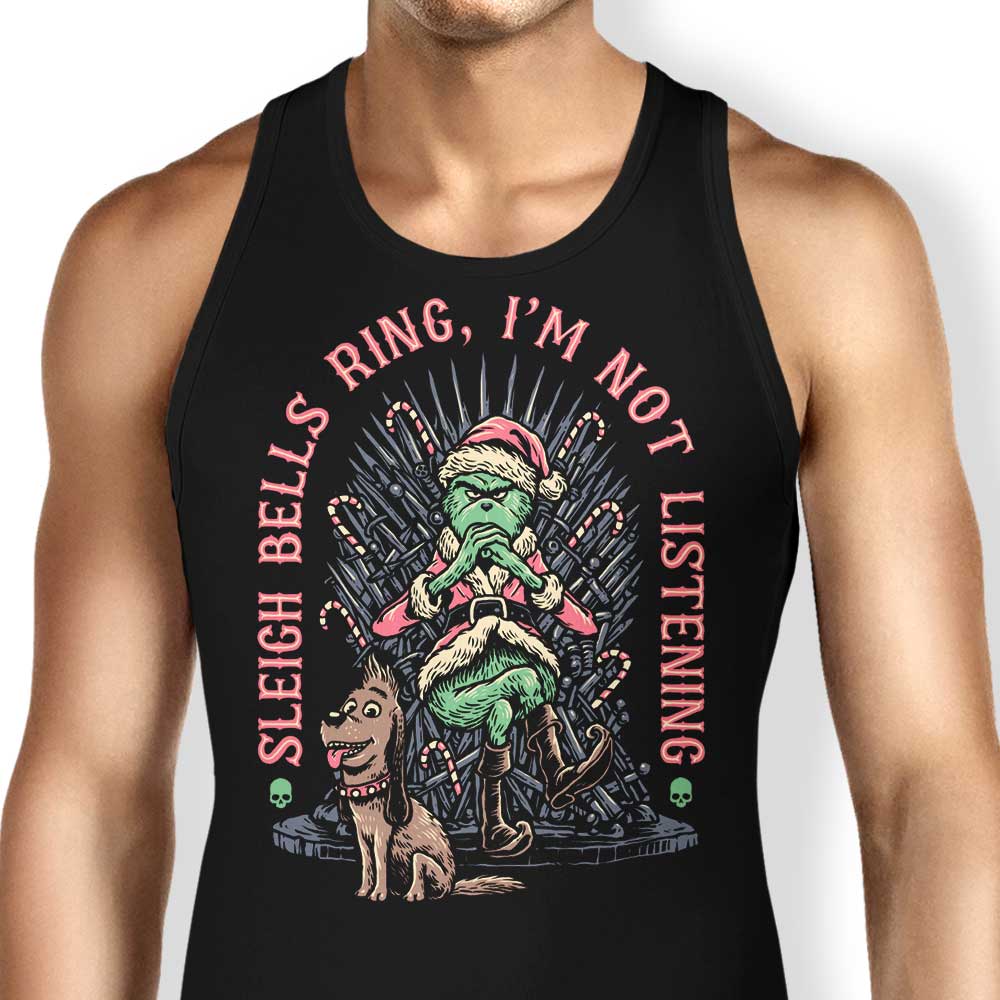 I'm Not Listening Tank Top - Adult & Kids T-Shirts, Sweatshirts & Hoodies apparel design preview 1