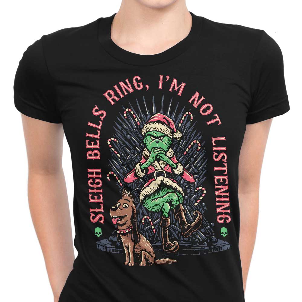 I'm Not Listening Women's Apparel - Adult & Kids T-Shirts, Sweatshirts & Hoodies apparel design preview 1