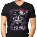 I'm Not Merry Men's V-Neck - Adult & Kids T-Shirts, Sweatshirts & Hoodies apparel design preview 1