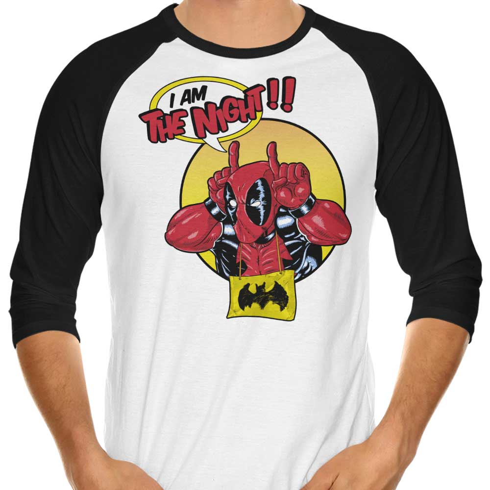 I'm the Night 3/4 Sleeve Raglan - Adult & Kids T-Shirts, Sweatshirts & Hoodies apparel design preview 1
